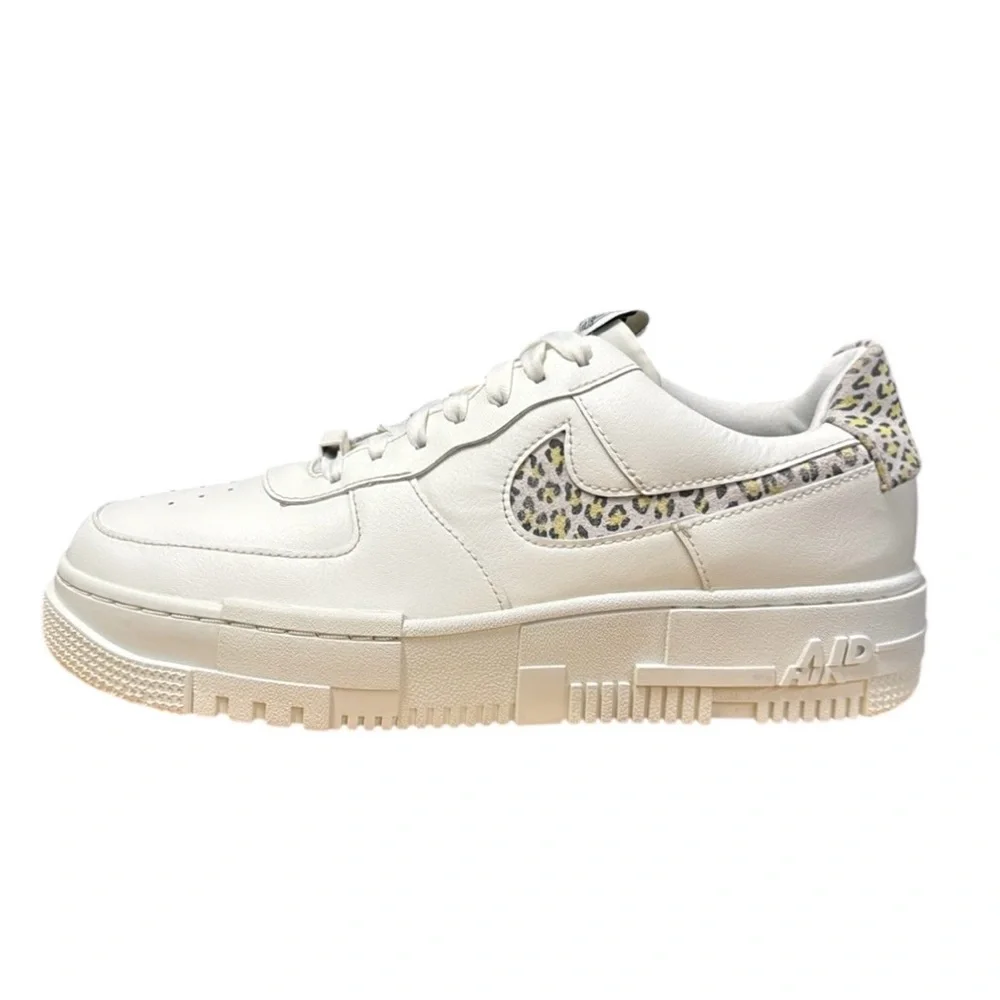 Nike AF1 Pixel SE Sail Light Lemon Twist Black DH9632-101 Women's Shoes Size 9.5